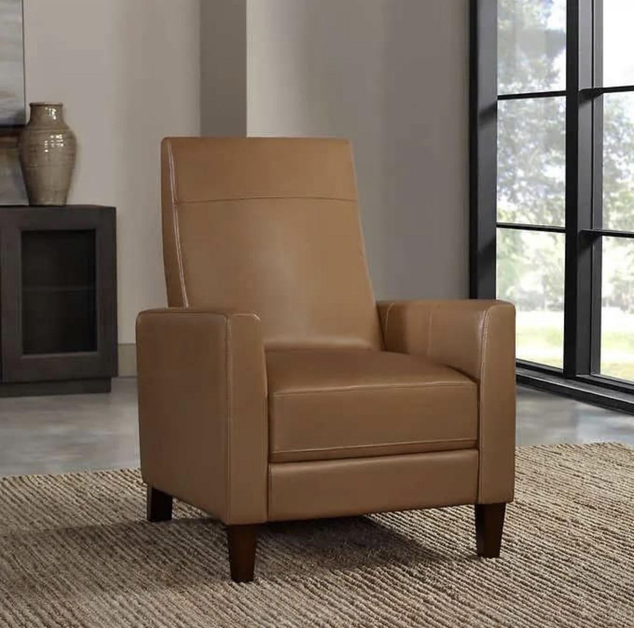 BARCALOUNGER RIDGEFIELD LEATHER PUSHBACK RECLINER BRAND NEW IN BOX FROM COSTCO!!!
