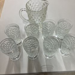 Whitehall Pitcher And Drinking Glasses