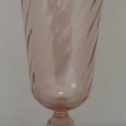 Set of Fluted Beveled Glasses