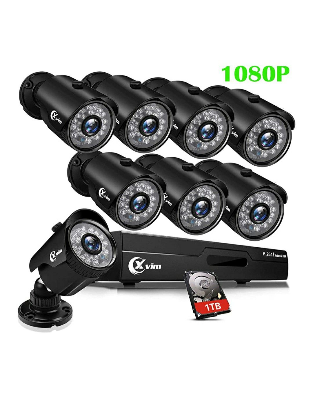 XVIM 8CH 1080P Security Camera System