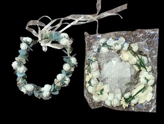 Halloween Costume Accessory - Set of 2 Floral Head Wreath