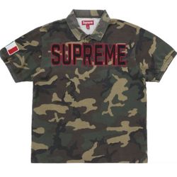 Supreme Twill Polo Shirt Camo 2025