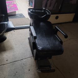 Hair Wash  Sink And Chair