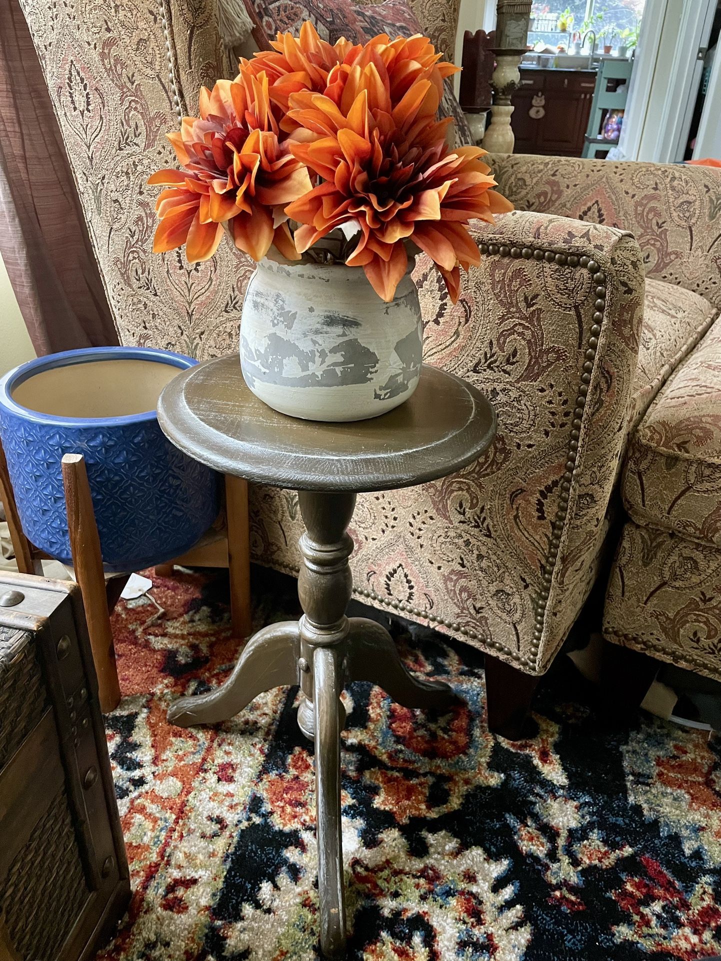 20” Wooden Table Plant Stand