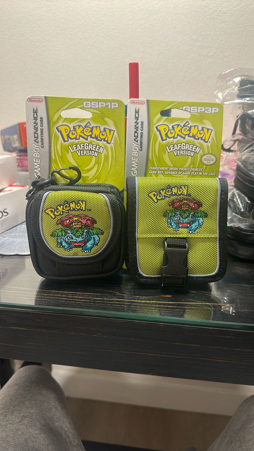 Brand New Vtg Pokemon Cases For Gameboy Advance Sp Leaf Green Edition