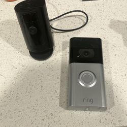 Ring Door Camera Plus Indoor Camera With Chargers And Anti-theft Case