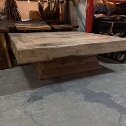 Square Solid Wood Coffee Table 