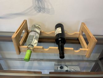 Beautiful wood wine holder