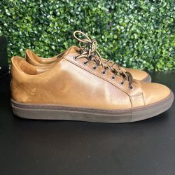 Thursday Mens Premier Sneaker Size 12.5 Tan Heritage Leather Low Top Casual Shoe