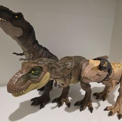 Jurassic World T-Rex Dinosaur Figure Lot