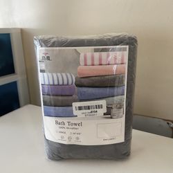 NEW JML 100% Microfiber Bath Towels Set – Fast Drying 30x60