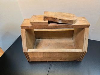 Handmade Wooden Shoe Shine Box