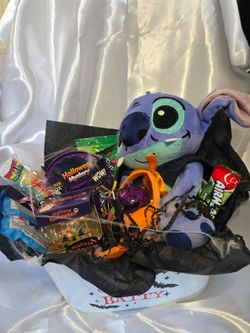 Halloween Stitch Plush Gift Basket
