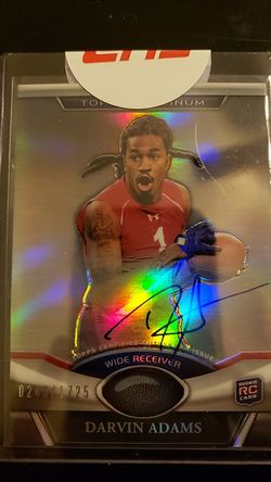 Darvin Adams autograph rookie card
