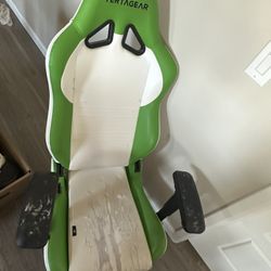 FREE Gaming desk chair- Needs to be reupholstered  -good for use in workshop