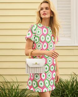 Lilly Paliger. ..Leyla Crochet Shift Dress