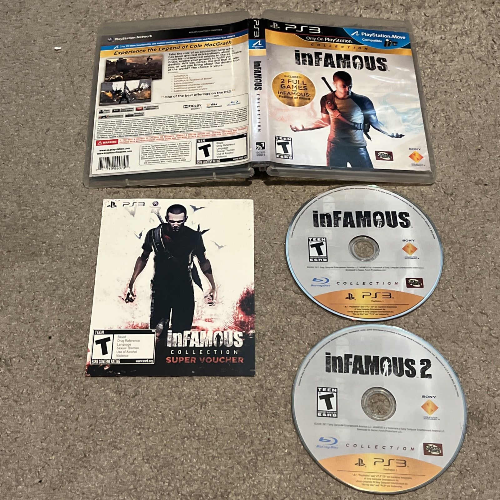 inFamous Collection Sony PlayStation 3 - 2 Full Complete Games PS3 CIB w/ Manual