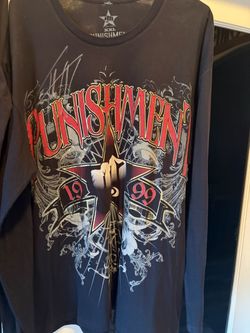 Tito Ortiz signed punishment long sleeve 2x men’s brand new