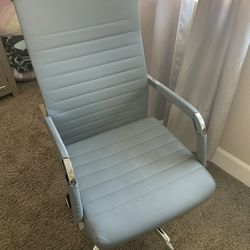 Gray and Silver Desk Chair