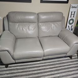 Reclining Leather Sofa & Love Seat