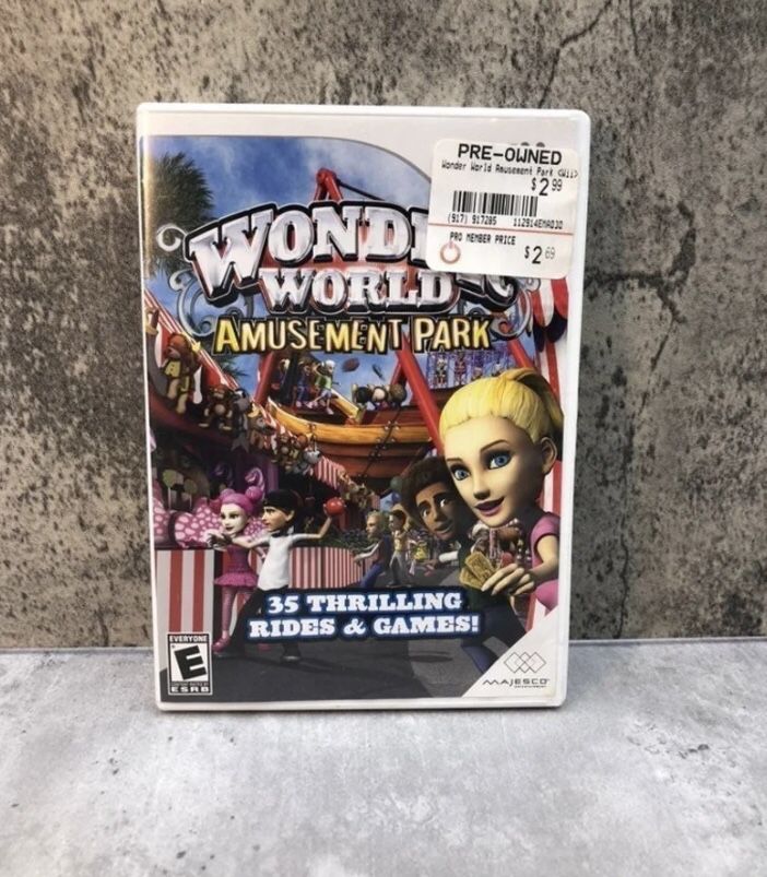 Wonder World Amusement Park Wii CIB