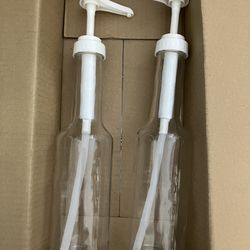 Syrup bottle dispensers set of 2