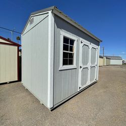 8x12 Side Utility Shed 