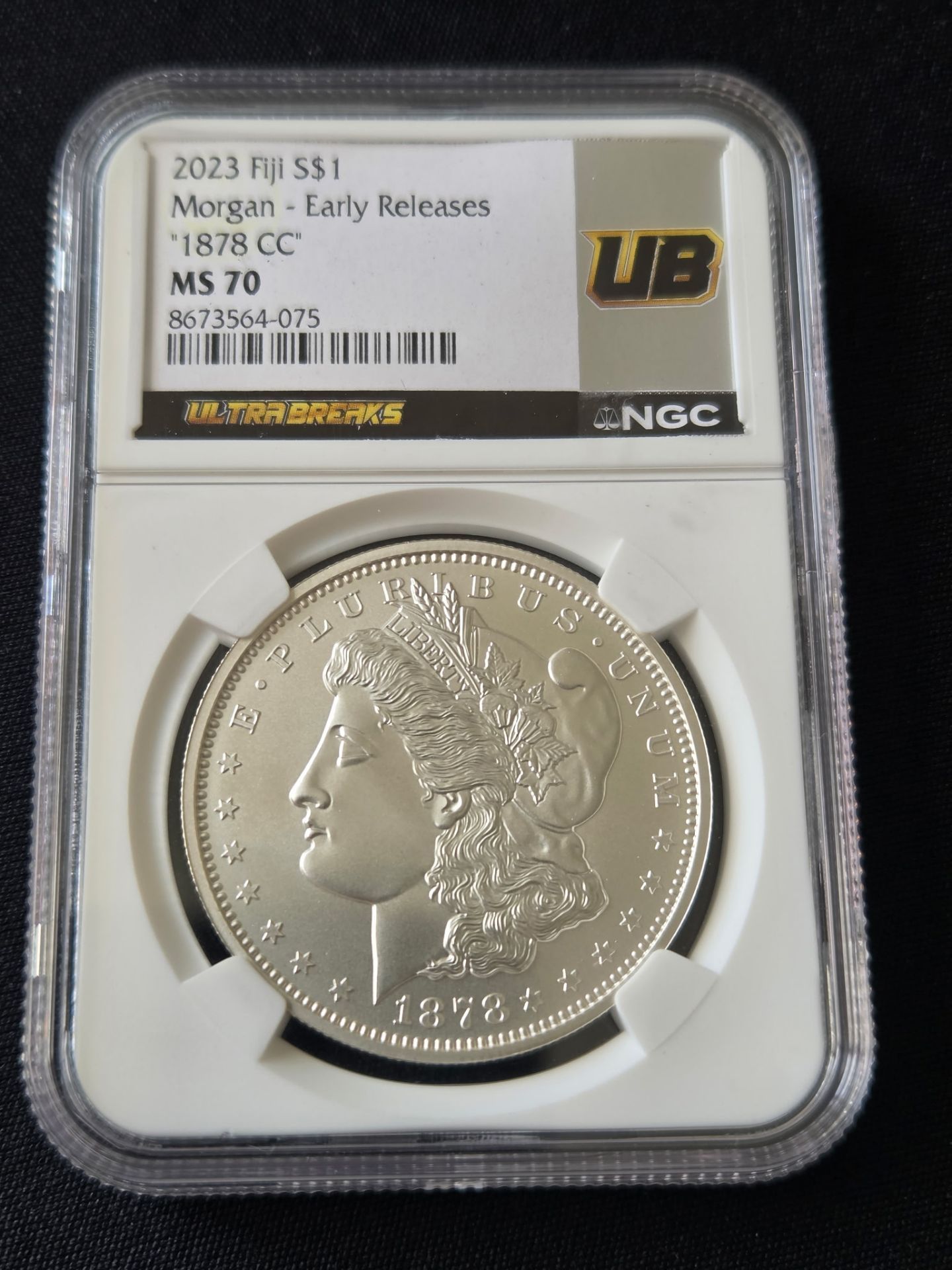 ๐ฅ 2023 Fiji โ1878 CCโ Morgan Silver Dollar NGC MS70 Early Releases UltraBreaks โ $225 OBO ๐ฅ