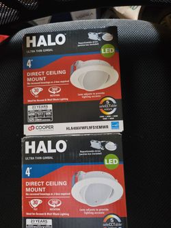 Halo 4" Ultra Thin Gimbal LED Ceiling Light (2-Pack)