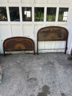 Antique Metal Bed Frames Art Deco Headboards 