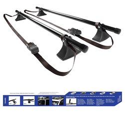 Universal strap attached roof crossbars