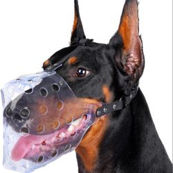 Mayerzon Dog Muzzle, Basket Muzzle for Small Medium Large Sized Dogs, Muzzle for Dogs to Prevent Biting for Grooming Scavenging, Breathable Muzzle for