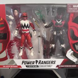 Hasbro Lightning Collection Red Lost Galaxy Ranger vs Red Psycho Ranger