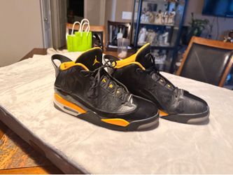 Jordan Air Jordan Dub Zero Mid-Top Lace-Up Sneakers Black Taxi 311046-017