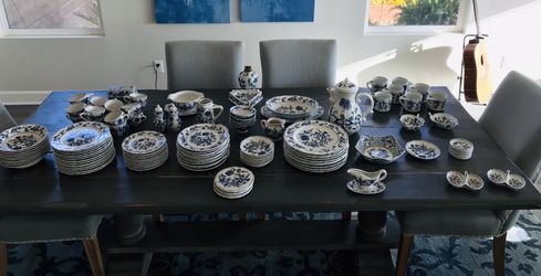 Antique Blue Danube China set 120 pieces
