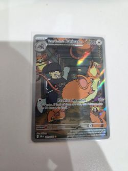 Pokemon TCG Team Rocket's Raticate Full Illustration 202/182