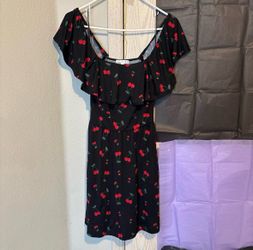 Size XS Black Cherry Off Shoulder Dress