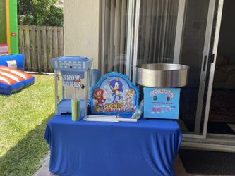 Snowcone machine, cotton candy