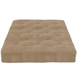 DHP 8 Inch Independently Encased Coil Futon Mattress, Oatmeal Linen
