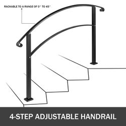 4ft Handrail Fits 3 or 4 Steps