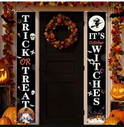 Halloween porch banner 12x71