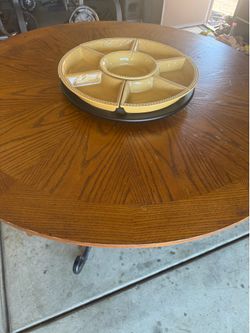 Wood 60’ round table