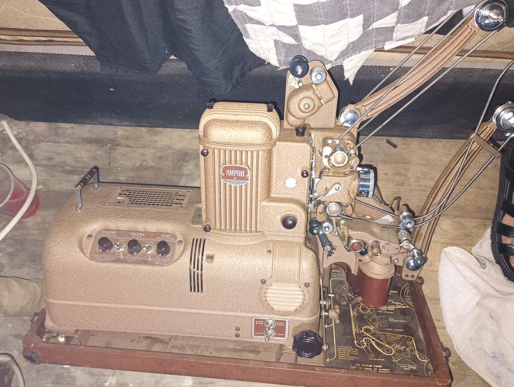 Ampro Film Projector Antique And Works Still