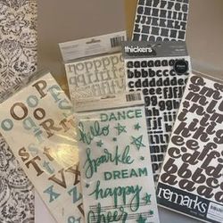 Huge lot of alphabet stickers/chipboard