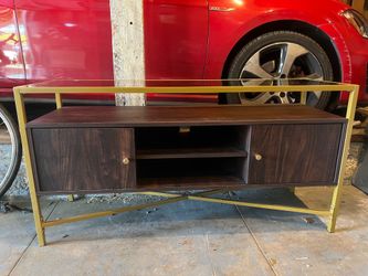 Glass top cabinet / tv stand $100 OBO