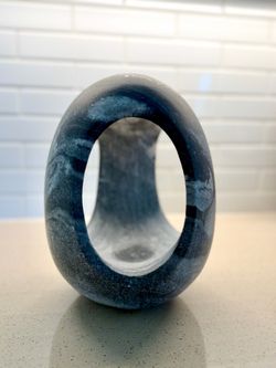 Stone egg statue decor
