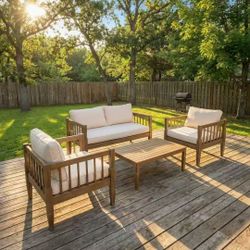 Brand New Patio Set Solid Wood