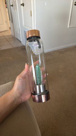 Gypsy Soul Aquamarine Quartz Crystal Water Bottle