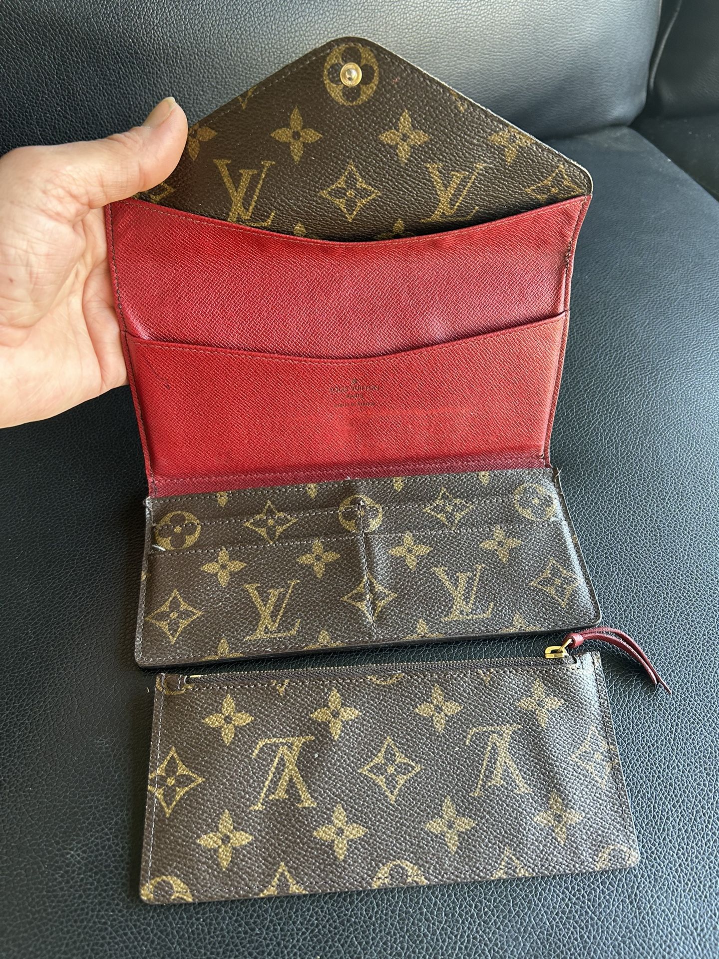 Real Louis Vuitton Stephany Wallet With Coin Pouch