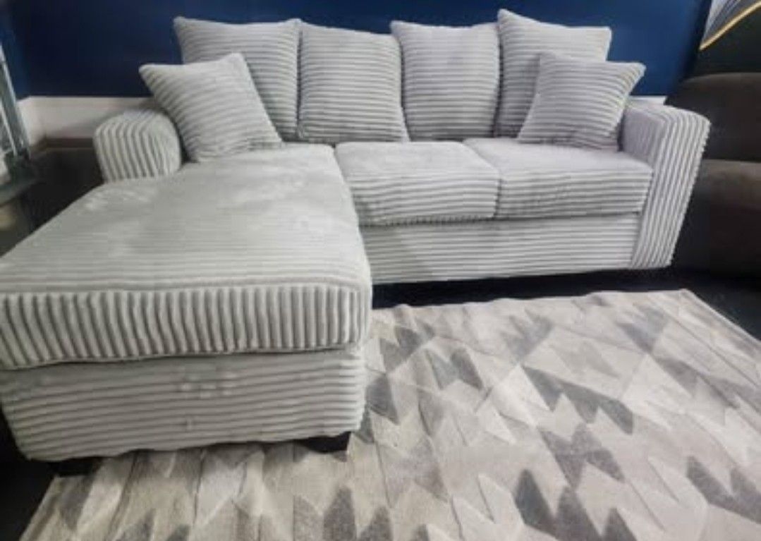 Brand New Artisan Ghost Grey 2pc Chaise Sofas (Tax included in price)